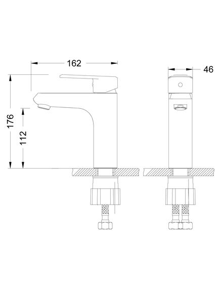 Купить Смеситель Lemark Point LM0306C для раковины (lm0306c) по цене 7770 руб., в Санкт-Петебруге в интернет магазине 100-Систем, а также дургие товары LEMARK из раздела Рычажные смесители и Смесители для раковины