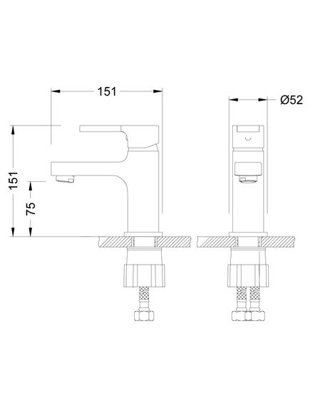 Купить Смеситель Lemark Aura LM0606C для раковины (lm0606c) по цене 3210 руб., в Санкт-Петебруге в интернет магазине 100-Систем, а также дургие товары LEMARK из раздела Рычажные смесители и Смесители для раковины