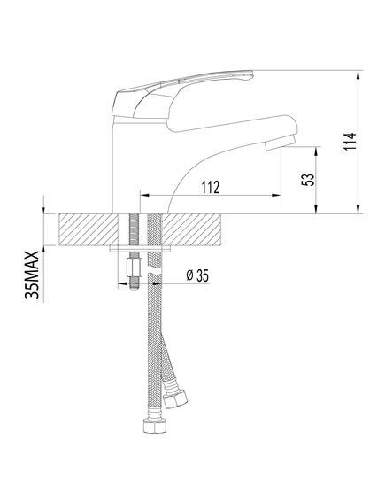 Купить Смеситель Lemark Omega LM3106C для раковины (lm3106c) по цене 4900 руб., в Санкт-Петебруге в интернет магазине 100-Систем, а также дургие товары LEMARK из раздела Рычажные смесители и Смесители для раковины