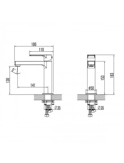 Купить Смеситель Lemark Plus Grace LM1537C для раковины (lm1537c) по цене 5100 руб., в Санкт-Петебруге в интернет магазине 100-Систем, а также дургие товары LEMARK из раздела Рычажные смесители и Смесители для раковины