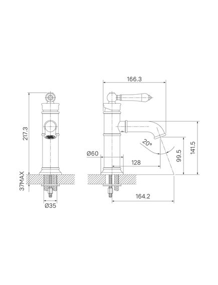 Купить Смеситель для раковины Iddis Oxford OXFSB00i01 Хром (oxfsb00i01) по цене 8900 руб., в Санкт-Петебруге в интернет магазине 100-Систем, а также дургие товары IDDIS из раздела Рычажные смесители и Смесители для раковины