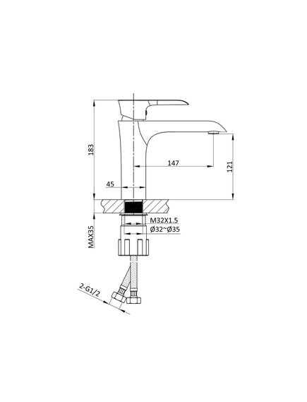 Купить Смеситель для раковины Esse VBF-1E1MB однорычажный, черный, , шт (vbf-1e1mb) по цене 8303 руб., в Санкт-Петебруге в интернет магазине 100-Систем, а также дургие товары Vincea из раздела Рычажные смесители и Смесители для раковины