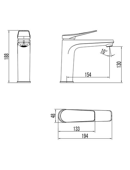 Купить Смеситель Lemark Bronx LM3737GM для раковины (lm3737gm) по цене 20630 руб., в Санкт-Петебруге в интернет магазине 100-Систем, а также дургие товары LEMARK из раздела Рычажные смесители и Смесители для раковины