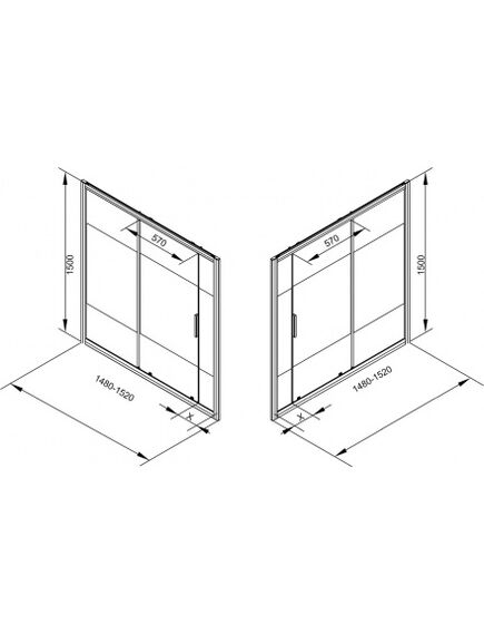 Купить Шторка для ванны Aquanet Practic AE10-B-150H150U-CP, прозрачное стекло (00243611) по цене 27190 руб., в Санкт-Петебруге в интернет магазине 100-Систем, а также дургие товары AQUANET из раздела Стеклянные шторки для ванн и Сантехника