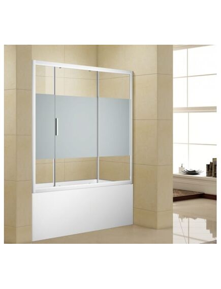 Купить Шторка для ванны Aquanet Practic AE10-B-155H150U-CP 155, прозрачное стекло/шелкография (00273601) по цене 28450 руб., в Санкт-Петебруге в интернет магазине 100-Систем, а также дургие товары AQUANET из раздела Стеклянные шторки для ванн и Сантехника