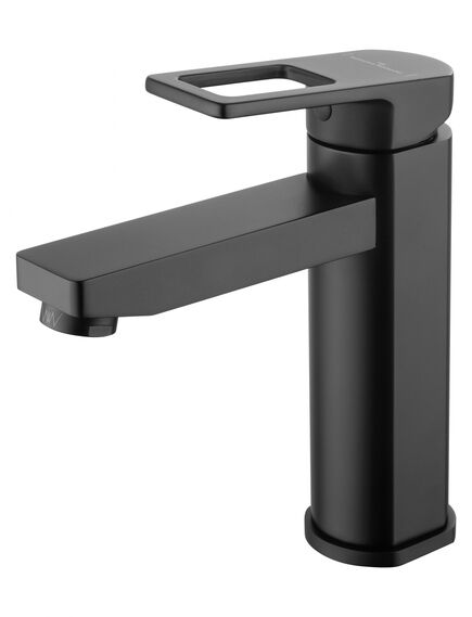 Купить Смеситель для раковины WONZON & WOGHAND FRAME, Черный матовый (WW-88139010-MB) (WW-88139010-MB) по цене 17506 руб., в Санкт-Петебруге в интернет магазине 100-Систем, а также дургие товары WONZON & WOGHAND из раздела Рычажные смесители и Смесители для раковины