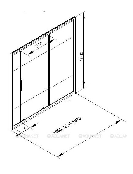 Купить Шторка для ванны Aquanet Practic AE10-B-165H150U-CP 165, прозрачное стекло/шелкография (273602) по цене 30980 руб., в Санкт-Петебруге в интернет магазине 100-Систем, а также дургие товары AQUANET из раздела Стеклянные шторки для ванн и Сантехника