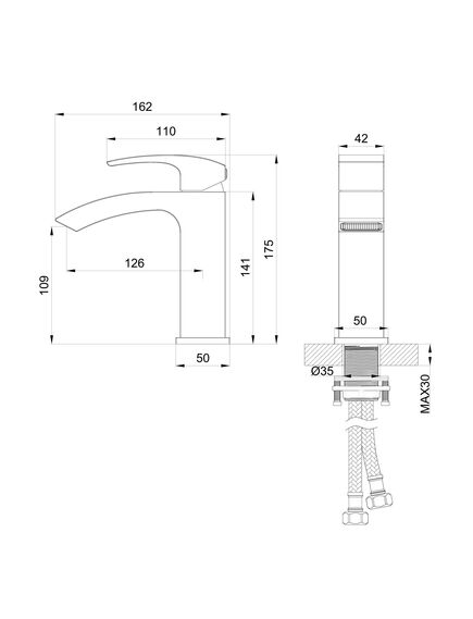 Купить Смеситель для раковины WONZON & WOGHAND FIT, Брашированное золото (WW-88139009-BG) (ww-88139009-bg) по цене 19744 руб., в Санкт-Петебруге в интернет магазине 100-Систем, а также дургие товары WONZON & WOGHAND из раздела Рычажные смесители и Смесители для раковины