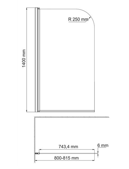 Купить Шторка на ванну WasserKRAFT Leine 80x140 35P01-80 профиль Серебристый стекло прозрачное (35p01-80) по цене 24470 руб., в Санкт-Петебруге в интернет магазине 100-Систем, а также дургие товары WasserKRAFT из раздела Стеклянные шторки для ванн и Сантехника