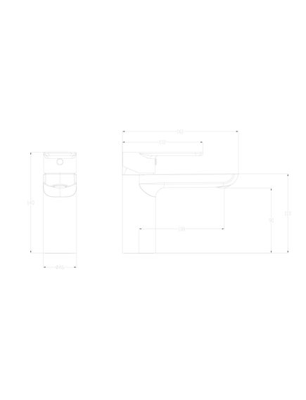 Купить Смеситель для раковины WONZON & WOGHAND Line, Хром (WW-A40732-CR) (ww-a40732-cr) по цене 11281 руб., в Санкт-Петебруге в интернет магазине 100-Систем, а также дургие товары WONZON & WOGHAND из раздела Рычажные смесители и Смесители для раковины