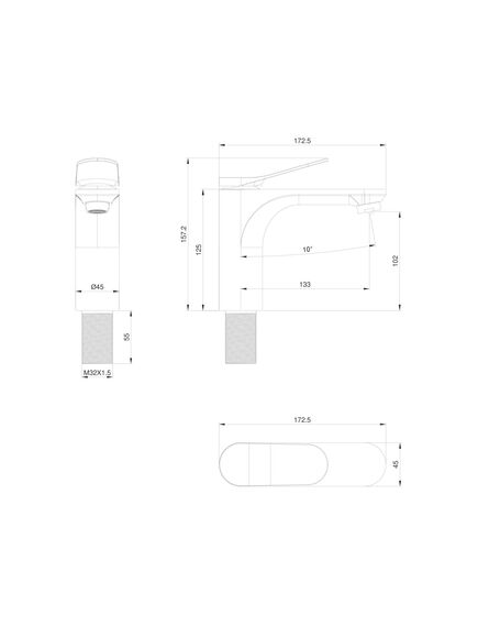 Купить Смеситель для раковины WONZON & WOGHAND, Хром (WW-A40482-CR) (ww-a40482-cr) по цене 13503 руб., в Санкт-Петебруге в интернет магазине 100-Систем, а также дургие товары WONZON & WOGHAND из раздела Рычажные смесители и Смесители для раковины