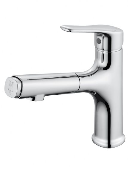 Купить Смеситель для раковины с выдвижным изливом WONZON & WOGHAND, Хром (WW-AE4151-CR) (ww-ae4151-cr) по цене 12233 руб., в Санкт-Петебруге в интернет магазине 100-Систем, а также дургие товары WONZON & WOGHAND из раздела Рычажные смесители и Смесители для раковины