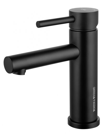 Купить Смеситель для раковины WONZON & WOGHAND, Черный матовый (WW-H9089-MB) (ww-h9089-mb) по цене 8102 руб., в Санкт-Петебруге в интернет магазине 100-Систем, а также дургие товары WONZON & WOGHAND из раздела Рычажные смесители и Смесители для раковины