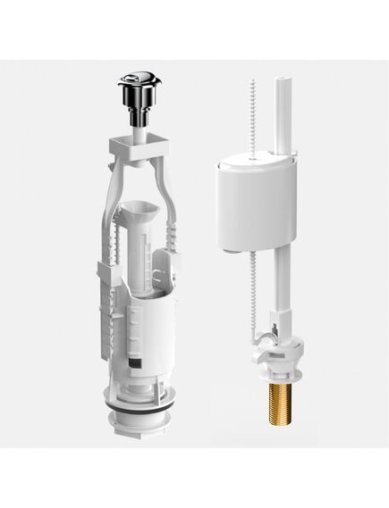 Купить Комплект арматуры Eko 21.1 (30521) по цене 1560 руб., в Санкт-Петебруге в интернет магазине 100-Систем, а также дургие товары BERGES из раздела Арматура для унитаза и Унитазы