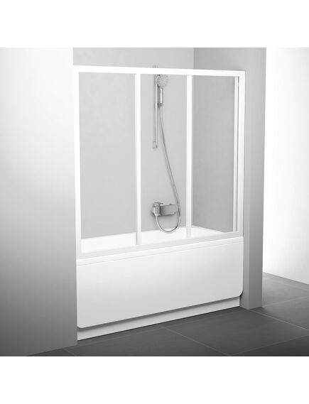 Купить Шторка для ванны Ravak AVDP3-170 белая+тpанспаpент (40vv0102z1) по цене 49390 руб., в Санкт-Петебруге в интернет магазине 100-Систем, а также дургие товары RAVAK из раздела Стеклянные шторки для ванн и Сантехника