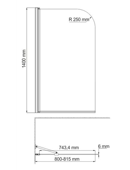 Купить Leine 35P01-80WHITE Fixed Стеклянная шторка на ванну (35p01-80white fixed) по цене 31220 руб., в Санкт-Петебруге в интернет магазине 100-Систем, а также дургие товары WasserKRAFT из раздела Стеклянные шторки для ванн и Сантехника