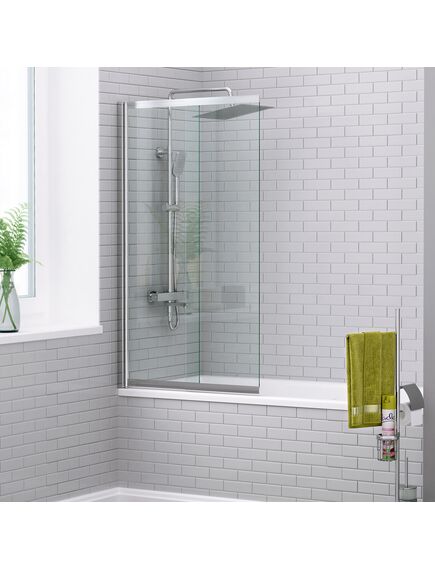 Купить Шторка для ванны WasserKRAFT 41S02-80 148х8х56, профиль хром (41s02-80) по цене 24568 руб., в Санкт-Петебруге в интернет магазине 100-Систем, а также дургие товары WasserKRAFT из раздела Стеклянные шторки для ванн и Сантехника