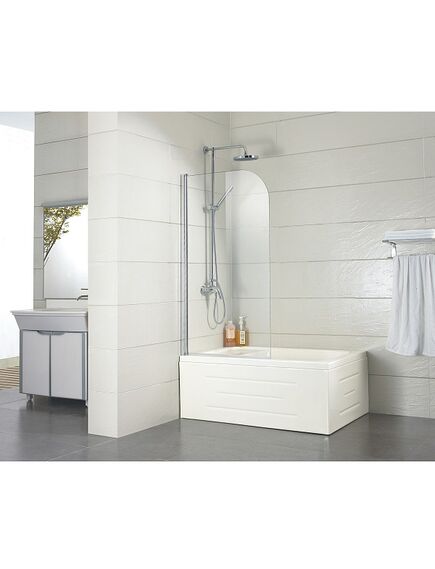 Купить Шторка для ванны распашная Azario Merrit 70х150 цвет профиля серебро (NF6211 700) по цене 8700 руб., в Санкт-Петебруге в интернет магазине 100-Систем, а также дургие товары Azario из раздела Стеклянные шторки для ванн и Сантехника