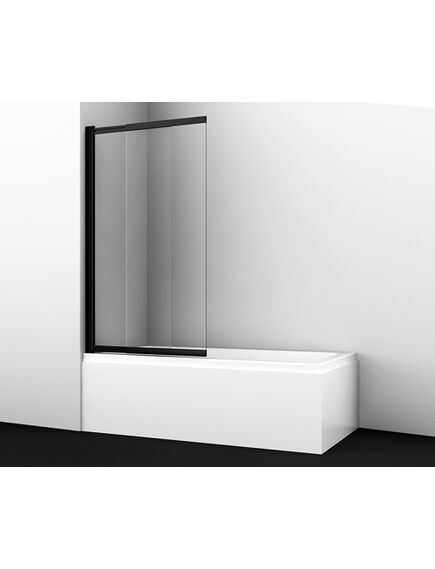 Купить Шторка Wasserkraft 61S02-100 1000х1400 для ванны, стекло, профиль черный (61s02-100) по цене 36120 руб., в Санкт-Петебруге в интернет магазине 100-Систем, а также дургие товары WasserKRAFT из раздела Стеклянные шторки для ванн и Сантехника