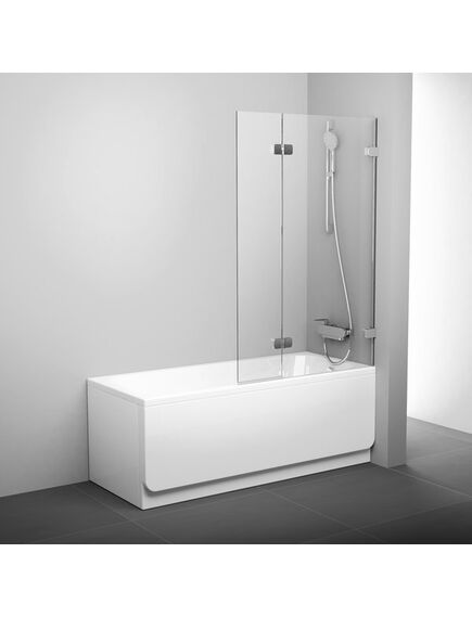 Купить Шторка на ванну Ravak BVS2-100 R Transparent, фурнитура хром (7upa0a00z1) по цене 39490 руб., в Санкт-Петебруге в интернет магазине 100-Систем, а также дургие товары RAVAK из раздела Стеклянные шторки для ванн и Сантехника