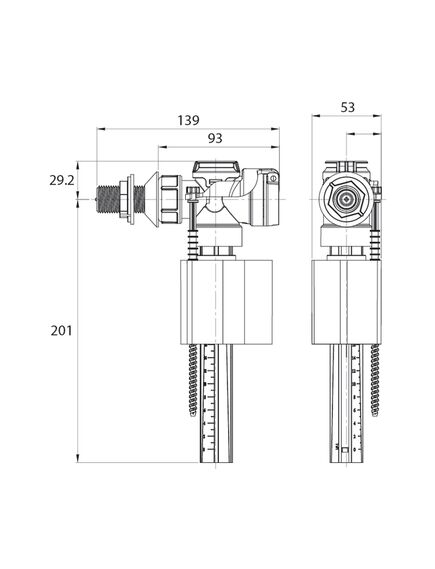 Купить Сливная арматура Iddis F012400-0005 с боковой подводкой (f012400-0005) по цене 1950 руб., в Санкт-Петебруге в интернет магазине 100-Систем, а также дургие товары IDDIS из раздела Арматура для унитаза и Унитазы
