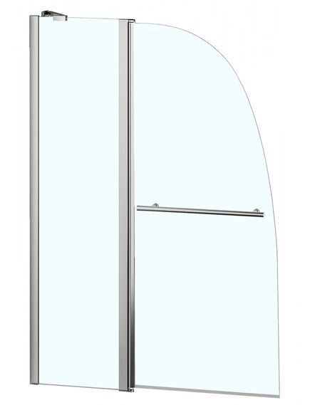 Купить Шторка для ванны складная Azario Boston 100х140 цвет профиля хром (az-142tb) по цене 13350 руб., в Санкт-Петебруге в интернет магазине 100-Систем, а также дургие товары Azario из раздела Стеклянные шторки для ванн и Сантехника