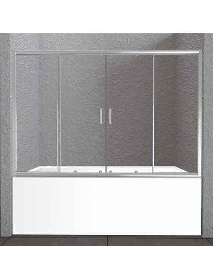 Купить Шторка на ванну BelBagno Unique VF-2 180 UNIQUE-VF-2-150/180-140-P-Cr профиль Хром стекло рифленое (unique-vf-2-150/180-140-p-cr) по цене 26500 руб., в Санкт-Петебруге в интернет магазине 100-Систем, а также дургие товары BelBagno из раздела Стеклянные шторки для ванн и Сантехника