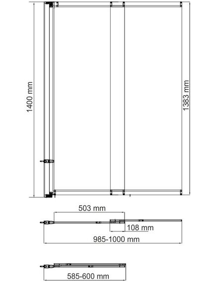 Купить Шторка на ванну WasserKRAFT Main 100x140 41S02-100WS профиль Серебристый стекло прозрачное с покрытием WasserSchutz (41s02-100ws) по цене 28176 руб., в Санкт-Петебруге в интернет магазине 100-Систем, а также дургие товары WasserKRAFT из раздела Стеклянные шторки для ванн и Сантехника