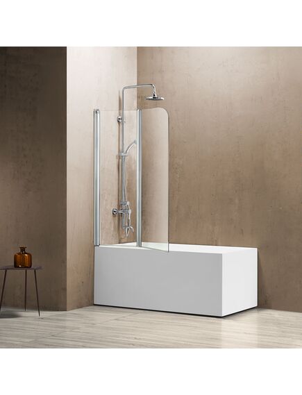 Купить Душевая шторка на ванну VSB-12114CL, 1140*1400, хром, стекло прозрачное, , шт (vsb-12114cl) по цене 16502 руб., в Санкт-Петебруге в интернет магазине 100-Систем, а также дургие товары Vincea из раздела Стеклянные шторки для ванн и Сантехника