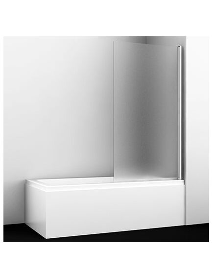 Купить Шторка на ванну WasserKRAFT Berkel 80x140 48P01-80RM профиль Серебристый стекло матовое (48P01-80RM) по цене 24820 руб., в Санкт-Петебруге в интернет магазине 100-Систем, а также дургие товары WasserKRAFT из раздела Стеклянные шторки для ванн и Сантехника