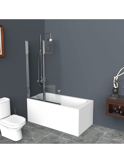 Купить Душевая шторка на ванну BelBagno UNO-V-21-90/150-C-Cr (uno-v-2-90/150-c-cr) по цене 18300 руб., в Санкт-Петебруге в интернет магазине 100-Систем, а также дургие товары BelBagno из раздела Стеклянные шторки для ванн и Сантехника