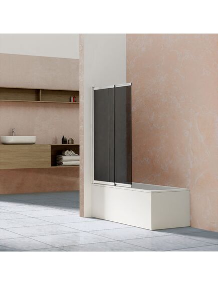 Купить Душевая шторка на ванну VSB-1E100CG, 1000*1450, хром, стекло тонированное, , шт (VSB-1E100CG) по цене 21356 руб., в Санкт-Петебруге в интернет магазине 100-Систем, а также дургие товары Vincea из раздела Стеклянные шторки для ванн и Сантехника