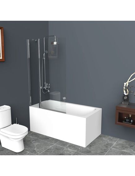 Купить Душевая шторка на ванну BelBagno UNO-V-11-90/150-C-Cr (uno-v-11-90/150-c-cr) по цене 17100 руб., в Санкт-Петебруге в интернет магазине 100-Систем, а также дургие товары BelBagno из раздела Стеклянные шторки для ванн и Сантехника