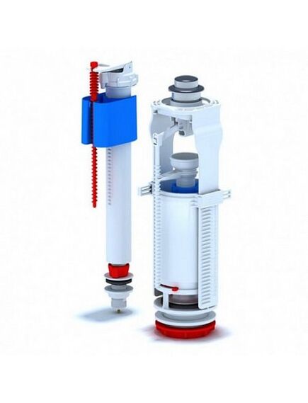 Купить арматура д/бачка кнопка пл. хром, нижн.подв. 1/2 АНИ WC8510С (wc8510c) по цене 1083 руб., в Санкт-Петебруге в интернет магазине 100-Систем, а также дургие товары Ани Пласт из раздела Арматура для унитаза и Унитазы