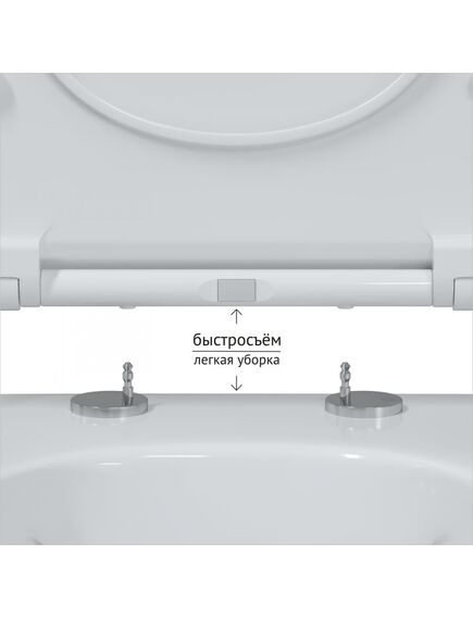 Купить Унитаз BERGES подвестной EGO Rimless 49см, сиденье дюропласт Toma Slim SO, микролифт, быстросьем (082111) по цене 18990 руб., в Санкт-Петебруге в интернет магазине 100-Систем, а также дургие товары BERGES из раздела Унитазы подвесные и Унитазы