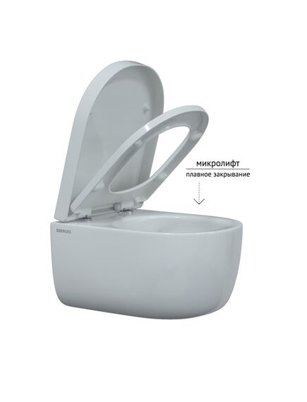 Купить Унитаз BERGES подвесной EGO Rimless 49см, сиденье дюропласт Toma SO, микролифт, быстросъем (082122) по цене 18990 руб., в Санкт-Петебруге в интернет магазине 100-Систем, а также дургие товары BERGES из раздела Унитазы подвесные и Унитазы