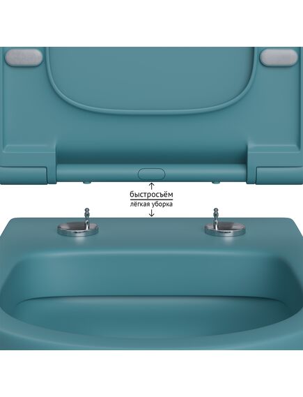 Купить Унитаз BERGES подвесной EGO XL матовый темно-синий Rimless 54 см, сиденье дюропласт EGO XL Slim SO матовый темно-синий, микролифт, быстросъём (082140) по цене 24990 руб., в Санкт-Петебруге в интернет магазине 100-Систем, а также дургие товары BERGES из раздела Унитазы подвесные и Унитазы