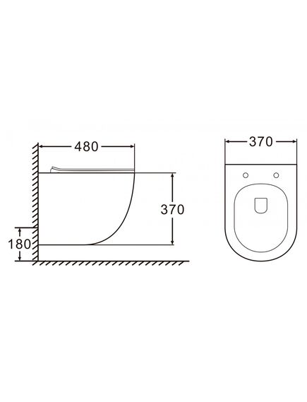 Купить Унитаз подвесной Azario Morano AZ-450W белый (az-450w) по цене 11250 руб., в Санкт-Петебруге в интернет магазине 100-Систем, а также дургие товары Azario из раздела Унитазы подвесные и Унитазы