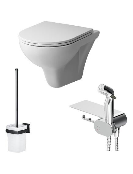 Купить CK90H0203W Gem набор подвесной унитаз с гиг.душем (ck90h0203w) по цене 54490 руб., в Санкт-Петебруге в интернет магазине 100-Систем, а также дургие товары AM.PM из раздела Унитазы подвесные и Унитазы Купить CK90H0203W Gem набор подвесной унитаз с гиг.душем (ck90h0203w) по цене 54490 руб., в Санкт-Петебруге в интернет магазине 100-Систем, а также дургие товары AM.PM из раздела Унитазы подвесные и Унитазы