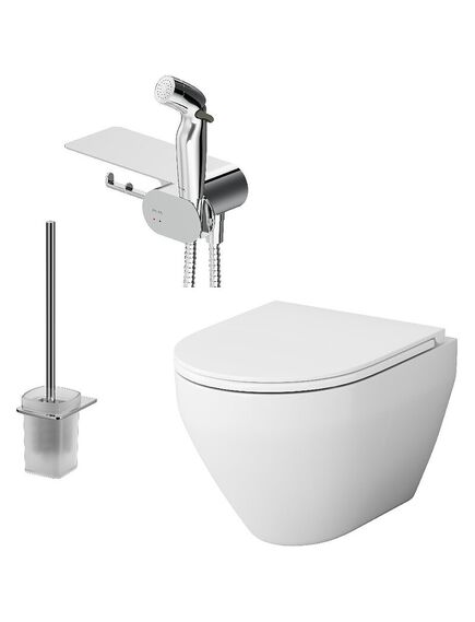 Купить CK70H1003W Spirit V2.0 набор подвесной унитаз с гиг.душем (ck70h1003w) по цене 70190 руб., в Санкт-Петебруге в интернет магазине 100-Систем, а также дургие товары AM.PM из раздела Унитазы подвесные и Унитазы