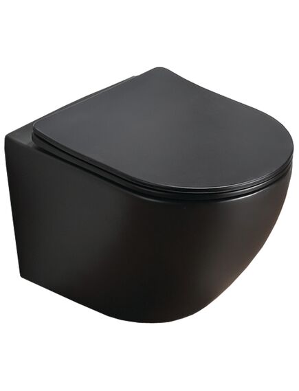 Купить Унитаз подвесной Azario Grado AZ-0046-MB SP чёрный матовый (az-0046-mb sp) по цене 23567.43 руб., в Санкт-Петебруге в интернет магазине 100-Систем, а также дургие товары Azario из раздела Унитазы подвесные и Унитазы