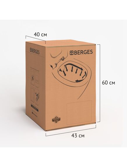 Купить Унитаз BERGES подвесной VENTAS Black Rimless 49 см, сиденье дюропласт Ventas Slim SO, микролифт, быстросъём (082136) по цене 28990 руб., в Санкт-Петебруге в интернет магазине 100-Систем, а также дургие товары BERGES из раздела Унитазы подвесные и Унитазы