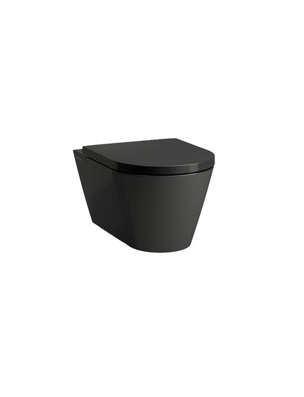 Купить Чаша Laufen Kartell by Laufen подвесная rimless черный глянец  8.2033.7.020.000.1 (8.2033.7.020.000.1) по цене 51865.58 руб., в Санкт-Петебруге в интернет магазине 100-Систем, а также дургие товары LAUFEN из раздела Унитазы подвесные и Унитазы