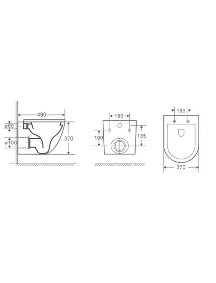 Купить Унитаз подвесной Azario Grado AZ-0046-MB SP чёрный матовый (az-0046-mb sp) по цене 23567.43 руб., в Санкт-Петебруге в интернет магазине 100-Систем, а также дургие товары Azario из раздела Унитазы подвесные и Унитазы