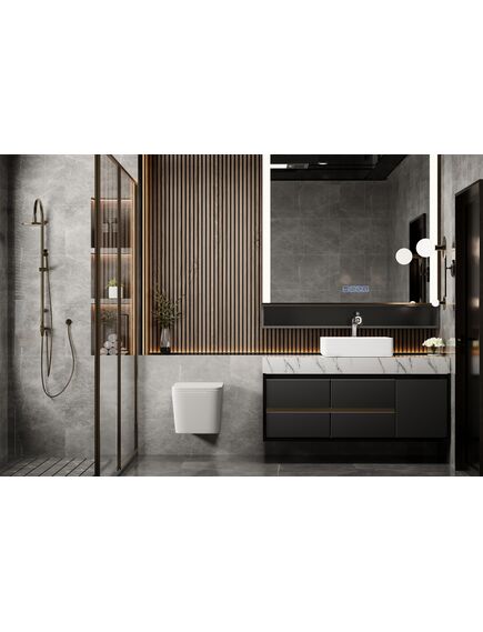 Купить Унитаз подвесной Размер: 53x35,5x36 см Цвет: белый матовый Материал: высококачественная керамика устойчивая к царапинам, температура обжига более 1200°C - безободковый слив - антигрязевая поверхность EasyClean - жесткое быстросъемное сиденье из дюропласта (ac1201mw) по цене 22100 руб., в Санкт-Петебруге в интернет магазине 100-Систем, а также дургие товары ABBER из раздела Унитазы подвесные и Унитазы