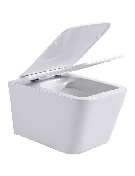 Купить Унитаз подвесной, rimless, с сиденьем 490x350x325мм (trend w) по цене 20300 руб., в Санкт-Петебруге в интернет магазине 100-Систем, а также дургие товары AQUANET из раздела Унитазы подвесные и Унитазы
