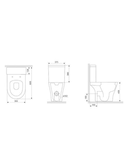 Купить DX86C8600SC Sirius унитаз-компакт безободковый с сиденьем микролифт (dx86c8600sc) по цене 19990 руб., в Санкт-Петебруге в интернет магазине 100-Систем, а также дургие товары DAMIXA из раздела Горизонтальный выпуск и Унитазы-компакт с бачком
