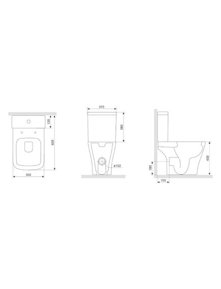 Купить DX78C8600SC Titan унитаз-компакт безободковый с сиденьем микролифт (dx78c8600sc) по цене 49190 руб., в Санкт-Петебруге в интернет магазине 100-Систем, а также дургие товары DAMIXA из раздела Горизонтальный выпуск и Унитазы-компакт с бачком