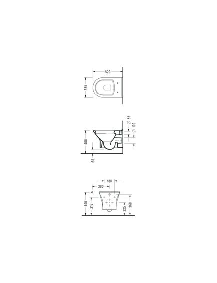 Купить УНИТАЗ ПОДВЕСНОЙ 52x35,5 СМ, С ОБОДКОМ, С СИДЕНЬЕМ С МИКРОЛИФТОМ ZETA (nt23sl) по цене 12189.7 руб., в Санкт-Петебруге в интернет магазине 100-Систем, а также дургие товары Serel из раздела Унитазы подвесные и Унитазы