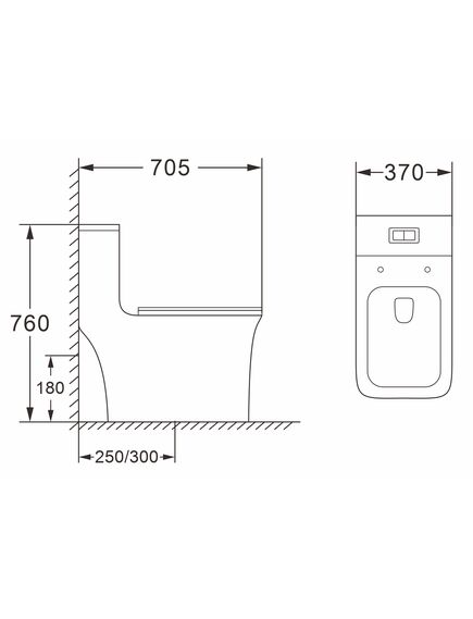 Купить Унитаз-моноблок Azario Gressa AZ-1111 напольный белый (az-1111) по цене 17250 руб., в Санкт-Петебруге в интернет магазине 100-Систем, а также дургие товары Azario из раздела Унитазы-компакт с бачком и Унитазы